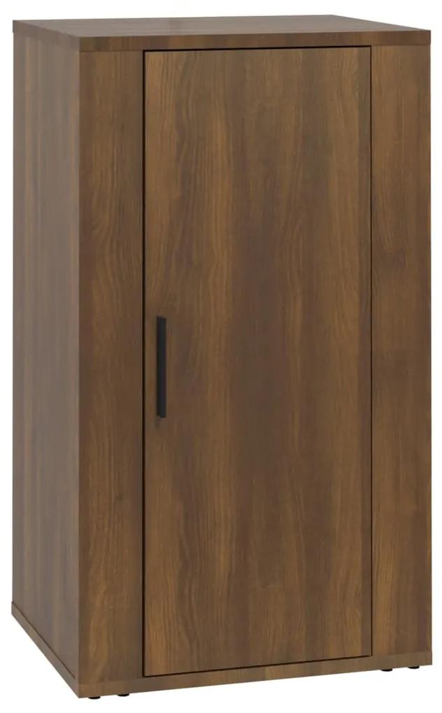 Credenza rovere marrone 40x33x70 cm in legno multistrato
