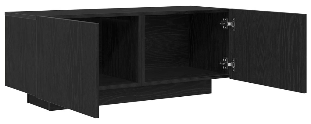 Comodino nero rovere cm legno ingegnerizzato