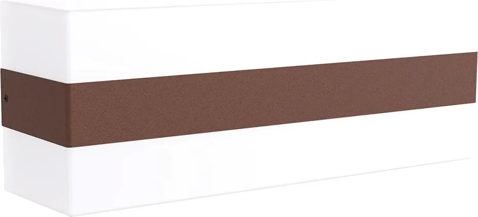 Applique 2xE27 per esterni a Luce Diffusa IP65 Corten - Serie Glow