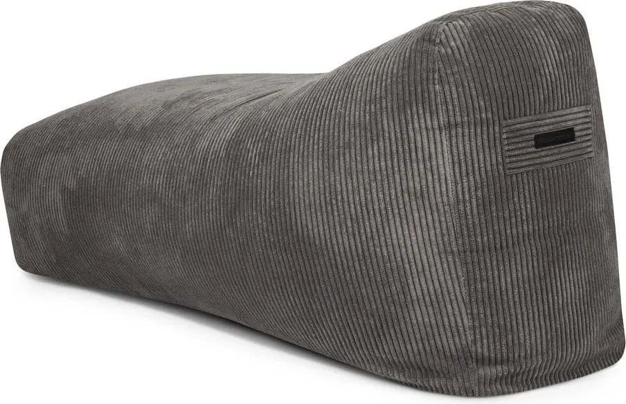 Puof a sacco color senape con rivestimento in velluto a coste Snug Long 140 – SLOWDOWN