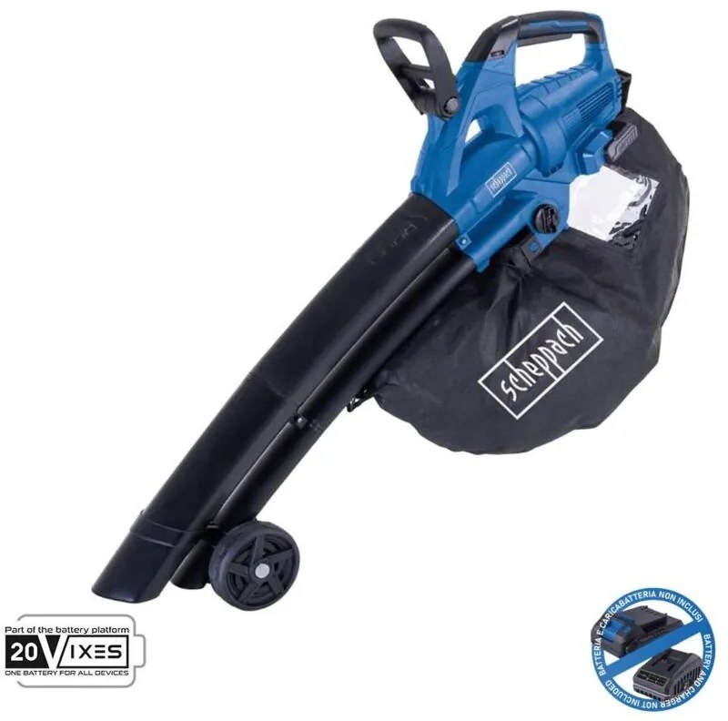 Scheppach - Aspiratore soffiatore brushless 2x20v senza batteria ixes bc-blv720-x