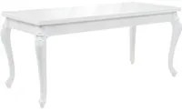 Tavolo da Pranzo 179x89x81 cm Bianco Lucido 246958