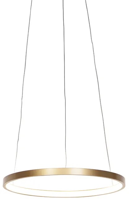 Lampada a sospensione ad anello moderna oro 40 cm con LED - Anella