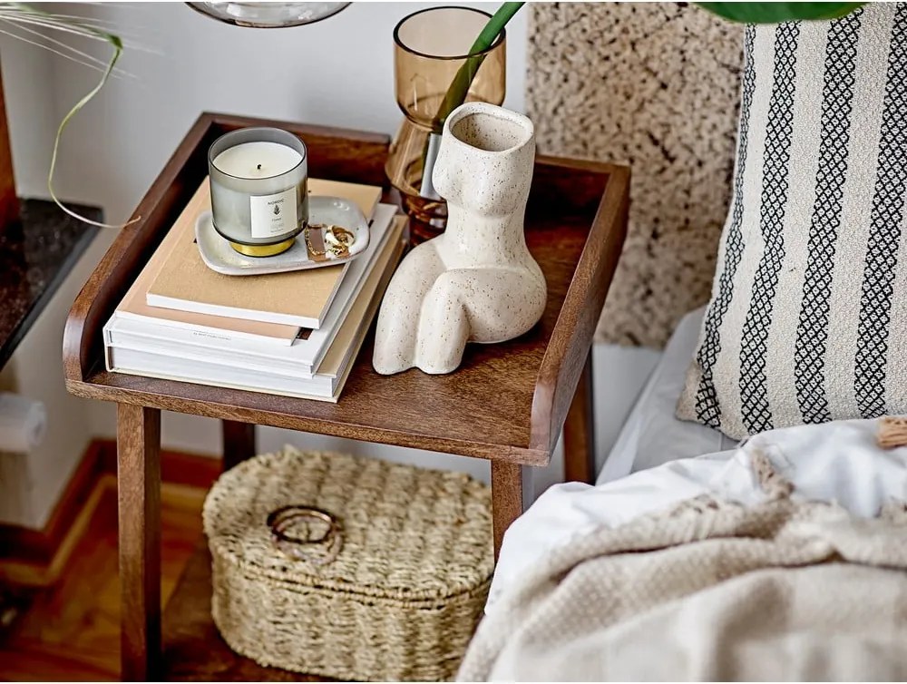 Passatoia color crema in misto cotone 75x245 cm Saxo – Bloomingville