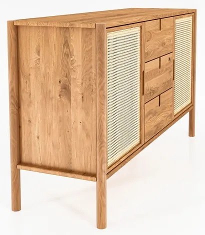 Cassettiera bassa in rovere 142x84 cm Pola - The Beds