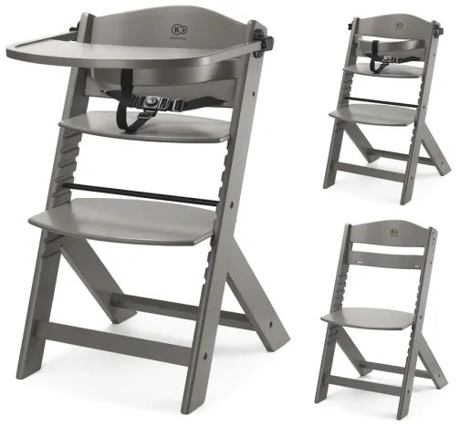 KINDERKRAFT - Sedia da pranzo per bambini ENOCK grigia
