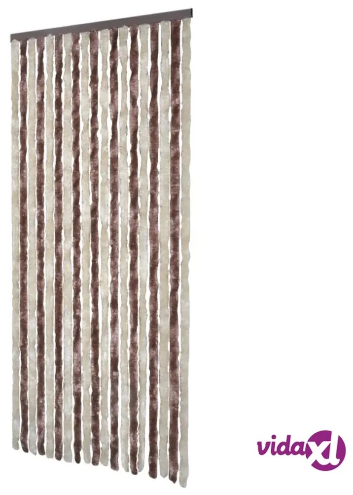 vidaXL Zanzariera Beige e Marrone Chiaro 90x220cm Ciniglia