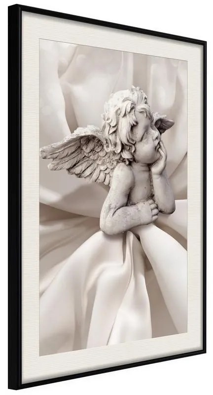 Poster  Little Angel  Cornice Quadri Cornice nera con pass-partout, Larghezza x Altezza Home decor 30x45