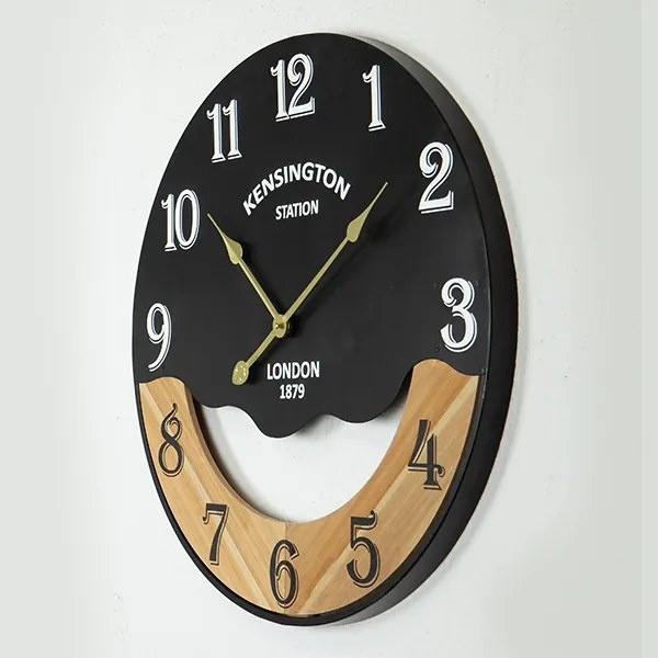Orologio da parete 1xAA diametro 60 cm nero/beige