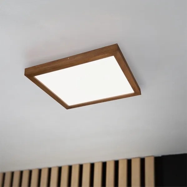 Brilagi - Lampada da bagno LED WOODY FRAME LED/40W/230V 60x60 IP44 rovere ciliegio