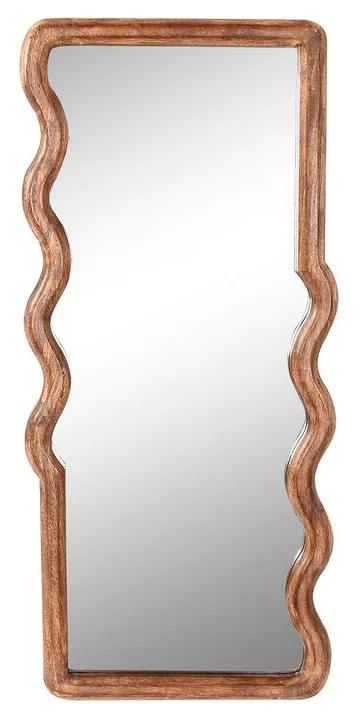 Specchio da parete Home ESPRIT Marrone Legno di mango Città 44 x 3 x 100 cm