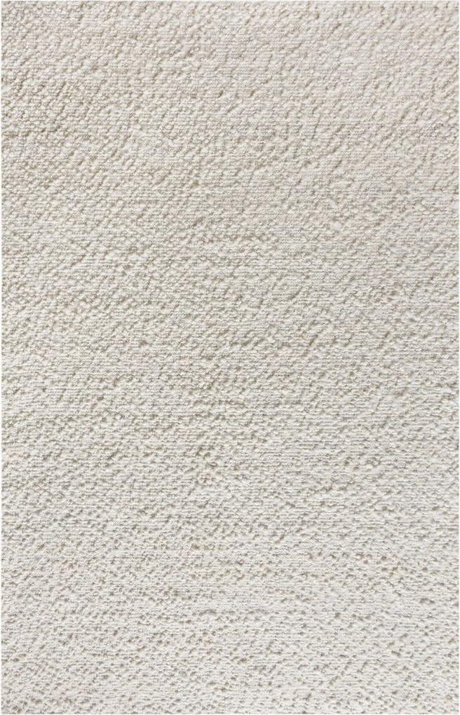 RUFUS - tappeto in lana avorio con decoro