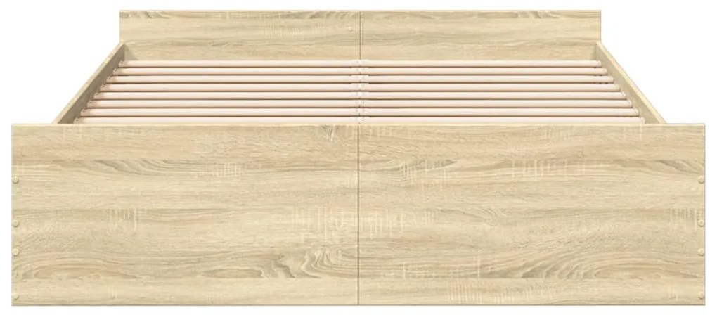 Giroletto cassetti rovere sonoma 150x200 cm legno multistrato