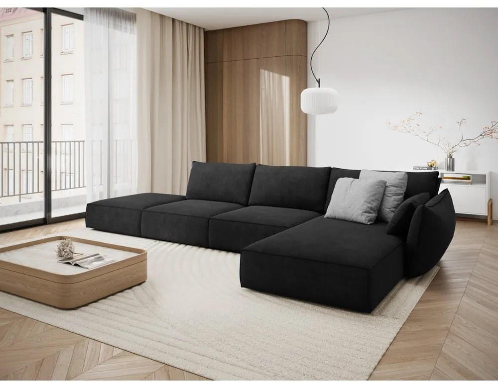 Divano angolare grigio scuro (angolo destro) Vanda - Mazzini Sofas