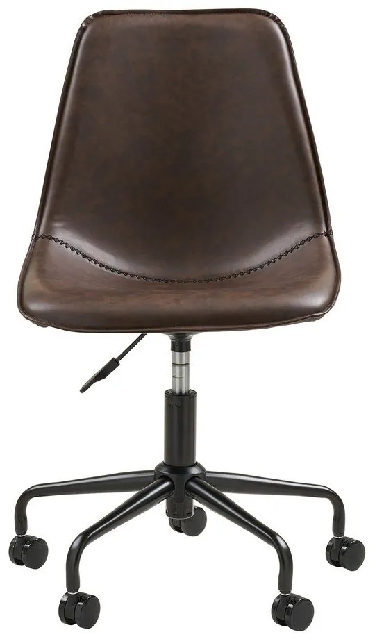 Sedia da ufficio marrone scuro Monaco – House Nordic