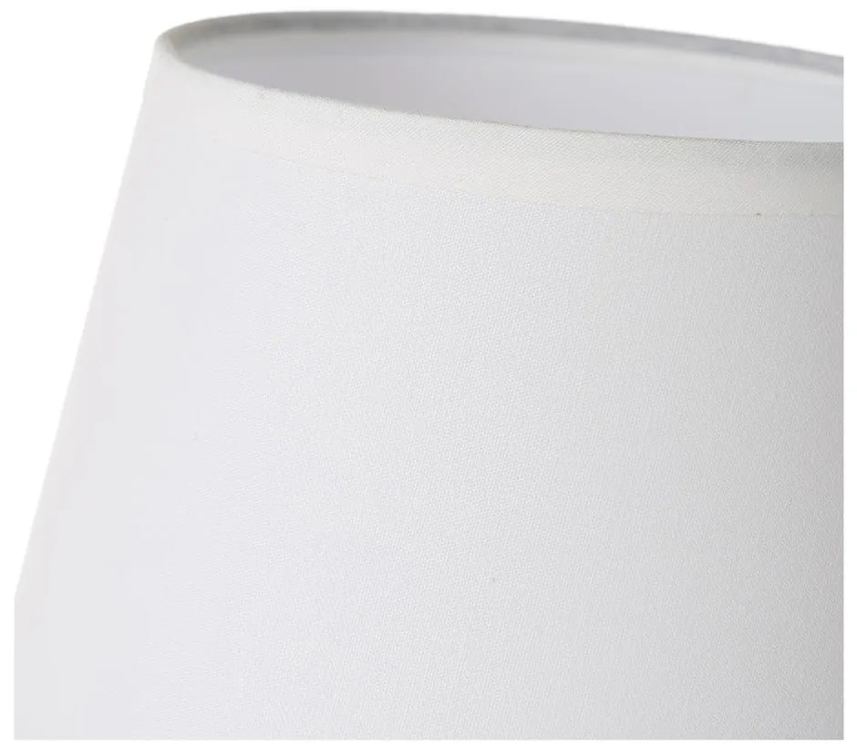 Lampada da tavolo in ceramica marrone con paralume in tessuto (altezza 27,5 cm) - Casa Selección