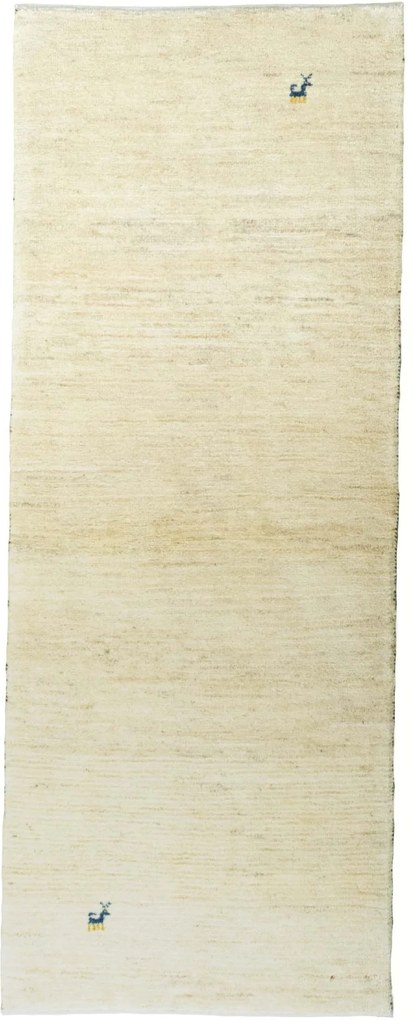 Gabbeh Tappeto persiano 80x200 Beige (Iran) Annodato A Mano
