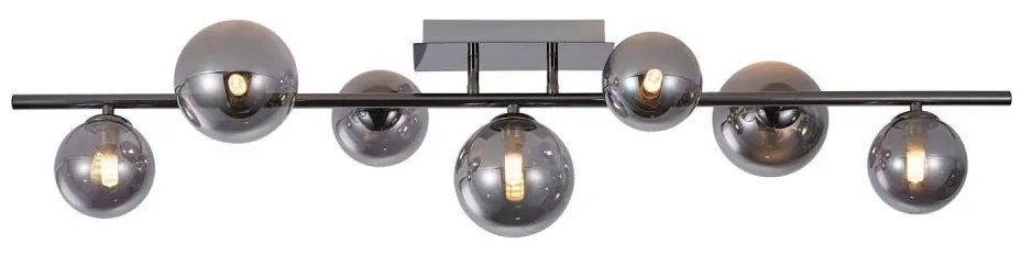 Wofi 7014-705W - Lampadario a plafone LED VILLA 7xG9/3W/230V nero