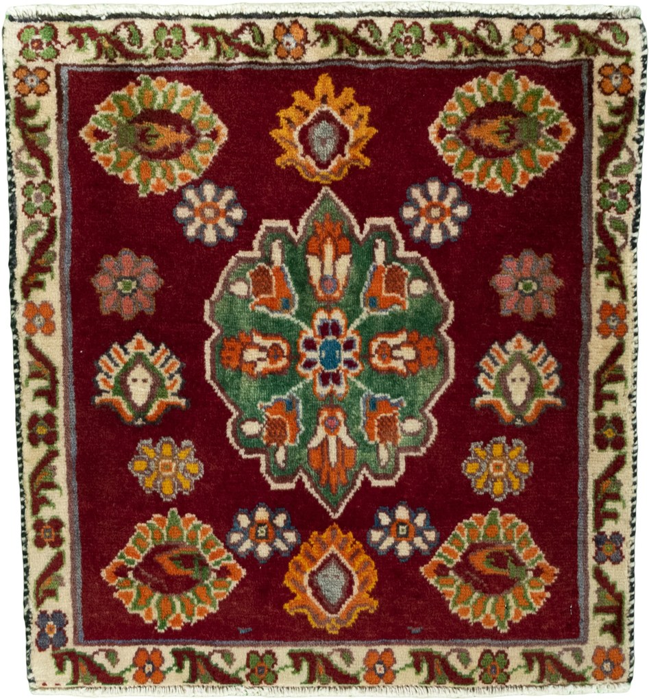 Shiraz Tappeto persiano 60x60 Rosso (Iran) Annodato A Mano