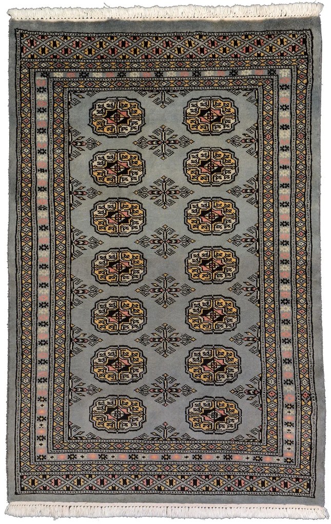 Bokhara Tappeto 80 x 120 Blu (Pakistan) Annodato A Mano