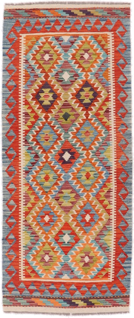 Kilim Tappeto 80 x 200 (Afghanistan) Tessuto A Mano