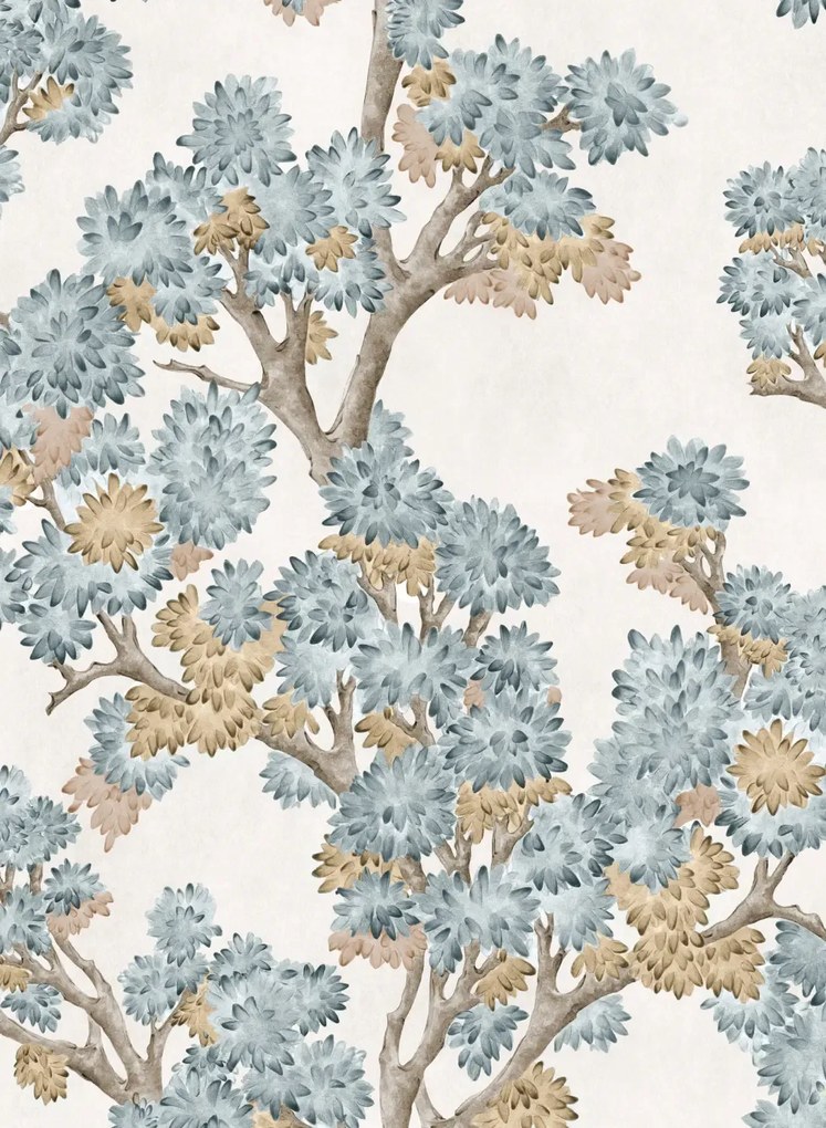 Coordonne Carta da parati Field Maple - Aqua