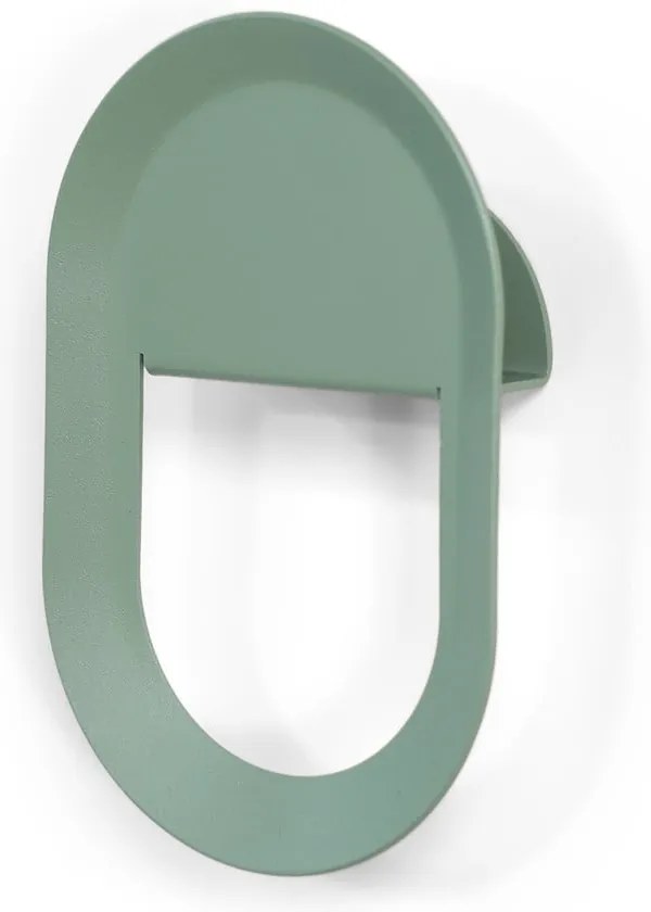 Gancio da parete verde polveroso in acciaio Coucou – Spinder Design