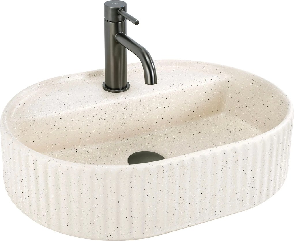 Lavabo da appoggio Rea Marcela 50 Vanilla