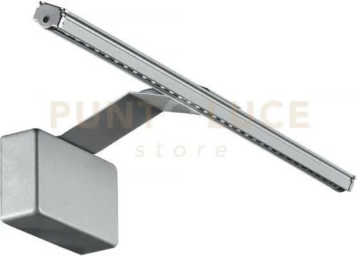 Applique a parete led alcor silver 5w 550lm 3000k 30,5x15x10cm in a...