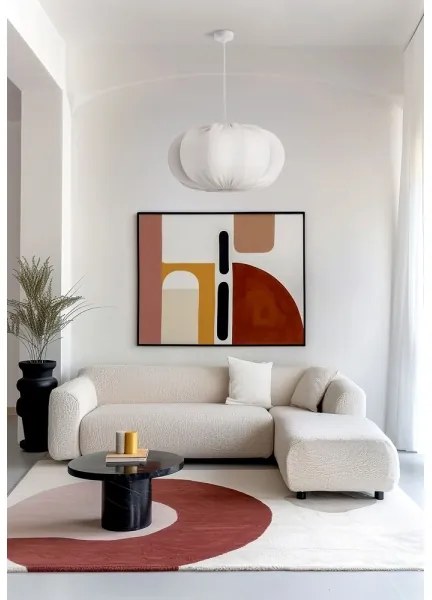 Lampadario a sospensione CAFEE 1xE27/40W/230V Ø 52 cm bianco