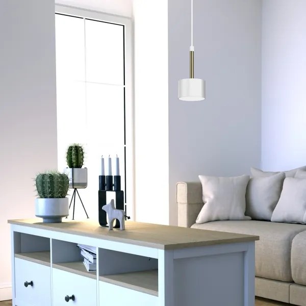 Lampadario su corda ARENA 1xGX53/11W/230V bianco/oro