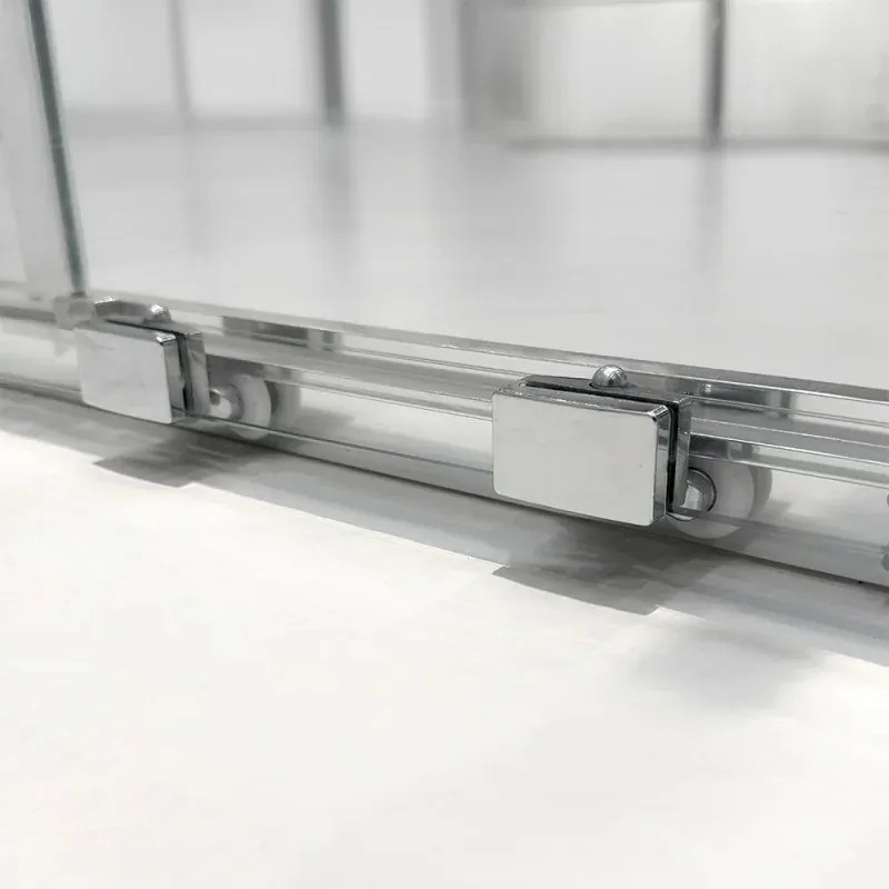 Porta doccia nicchia 170 cm scorrevole 3 ante trasparenti H 200 cm Ted