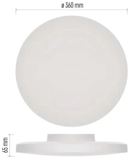 Plafoniera LED da bagno LED/18W/230V 3000/4000/5700K IP55 bianco