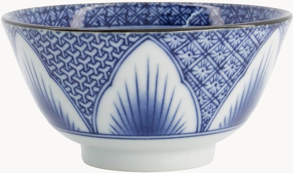 Set di 6 ciotole piccole in porcellana Tayo Lily Flower