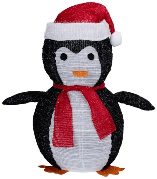 Aigostar - LED decorazione di Natale per esterni 50xLED/3xAA 0,7m IP44 pinguino