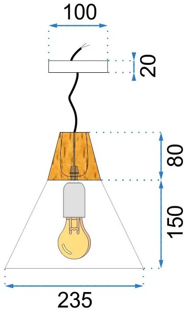 Lampada da soffitto SCANDI C Bianca