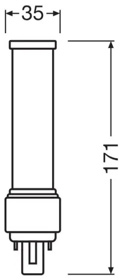 Lampadina LED G24d-3/9W/230V 3000K - Osram