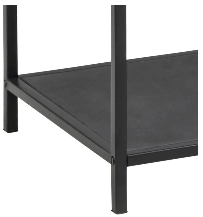 Scaffale nero in vetro 35x83 cm Seaford - Actona