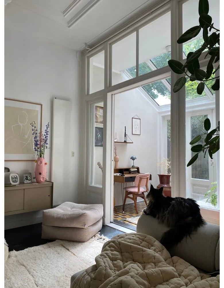 Pouf di seduta Blu petrolio More - Karup Design