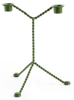 Wire Candleholder Green - Hay