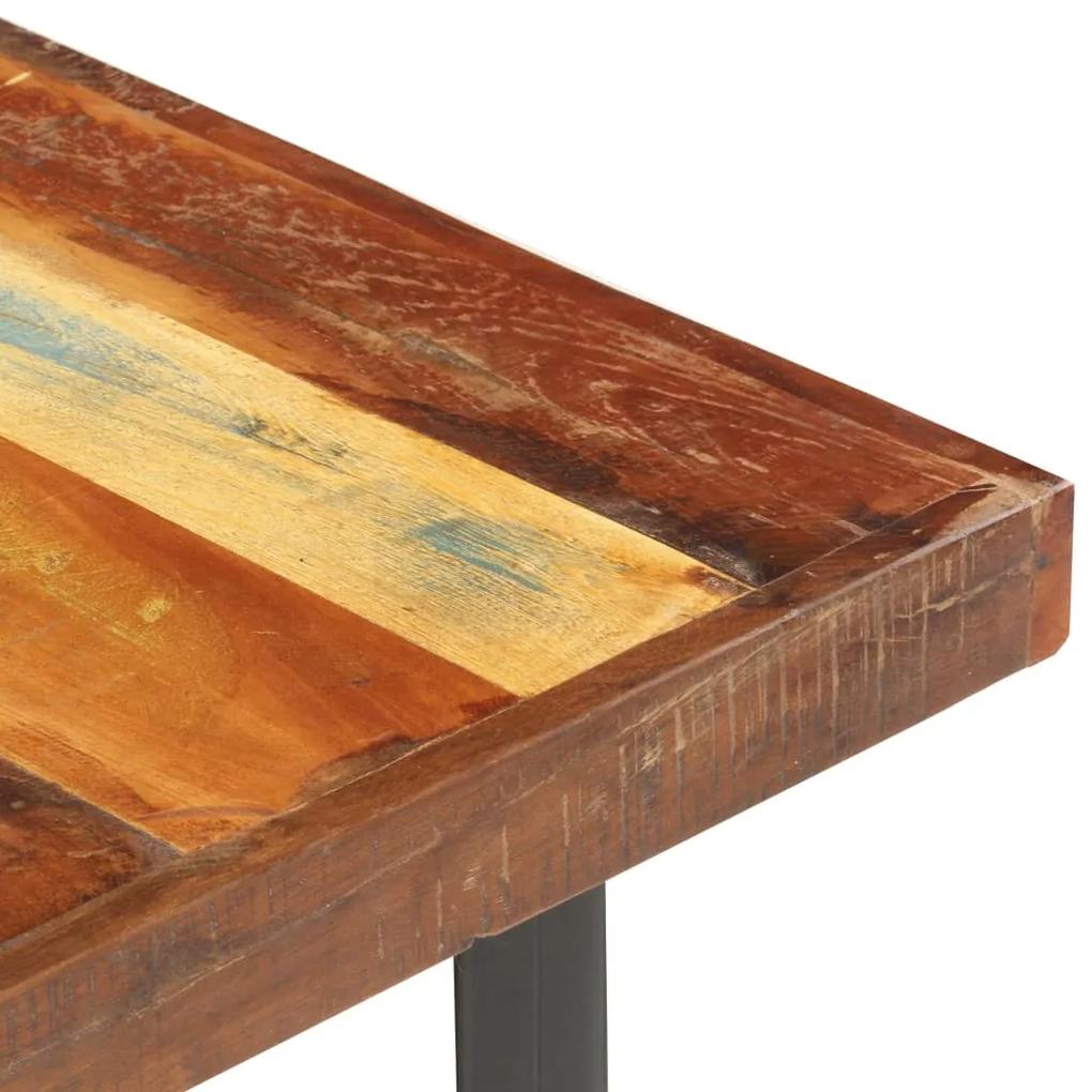 Tavolino da salotto in legno massello di recupero 142x90x42 cm