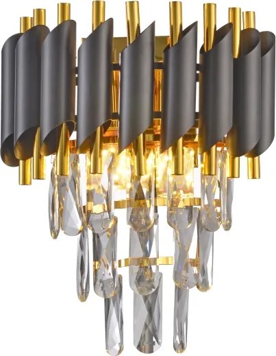 Brilagi - Applique ECLIPSE 2xE14/10W/230V nero/oro