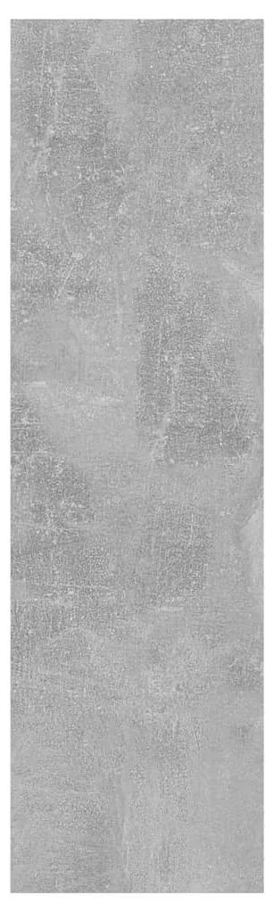 Scaffale a parete grigio cemento 75x16x55 cm legno multistrato