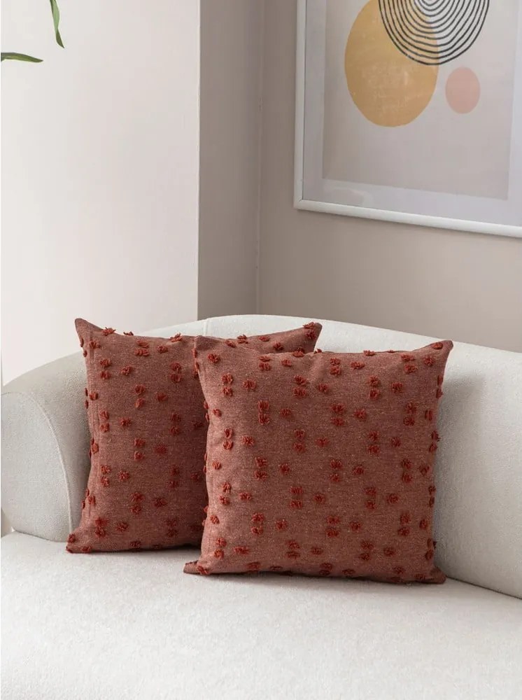 Federe decorative in set 2 pz 43x43 cm Tuffet – Mioli Decor