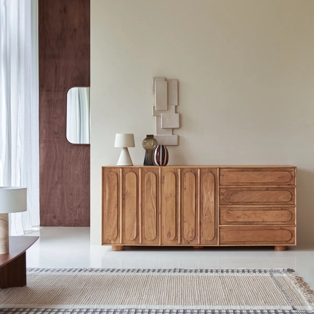 Tikamoon - Credenza Olga in acacia massello 200 cm