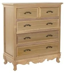 Cassettiera DKD Home Decor 78,5 x 38 x 90 cm Abete Naturale Romantico Legno MDF