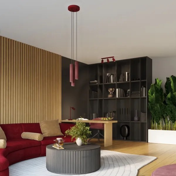 Brilagi - Lampada da parete LED CRESTO 1xGU10/10W/230V 10 cm bordeaux