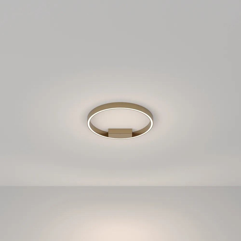 Lampadario A Sospensione Moderno Rim Alluminio Ottone 1 Led 25W