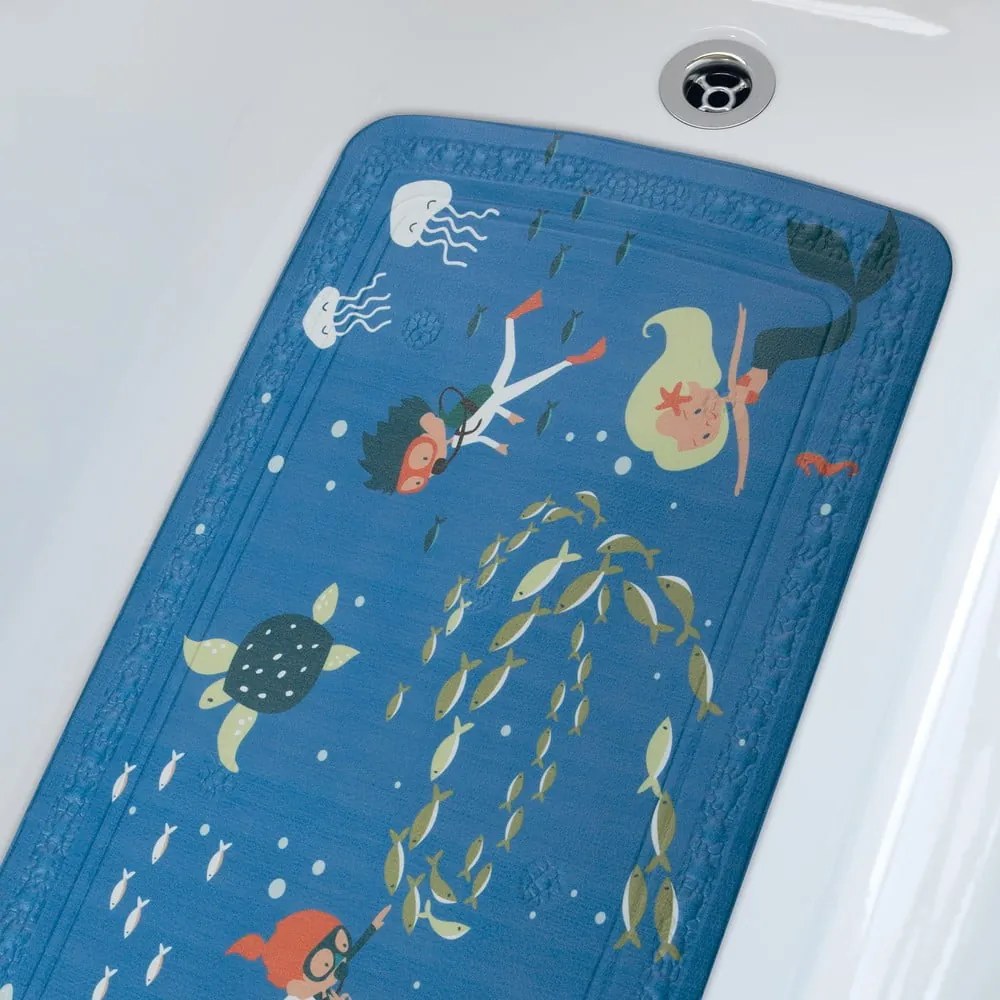 Tappetino antiscivolo per bambini per la vasca 36x71 cm Scuba Diver – Spirella