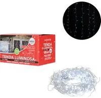 Tenda luci di Natale 100 LED bianco freddo